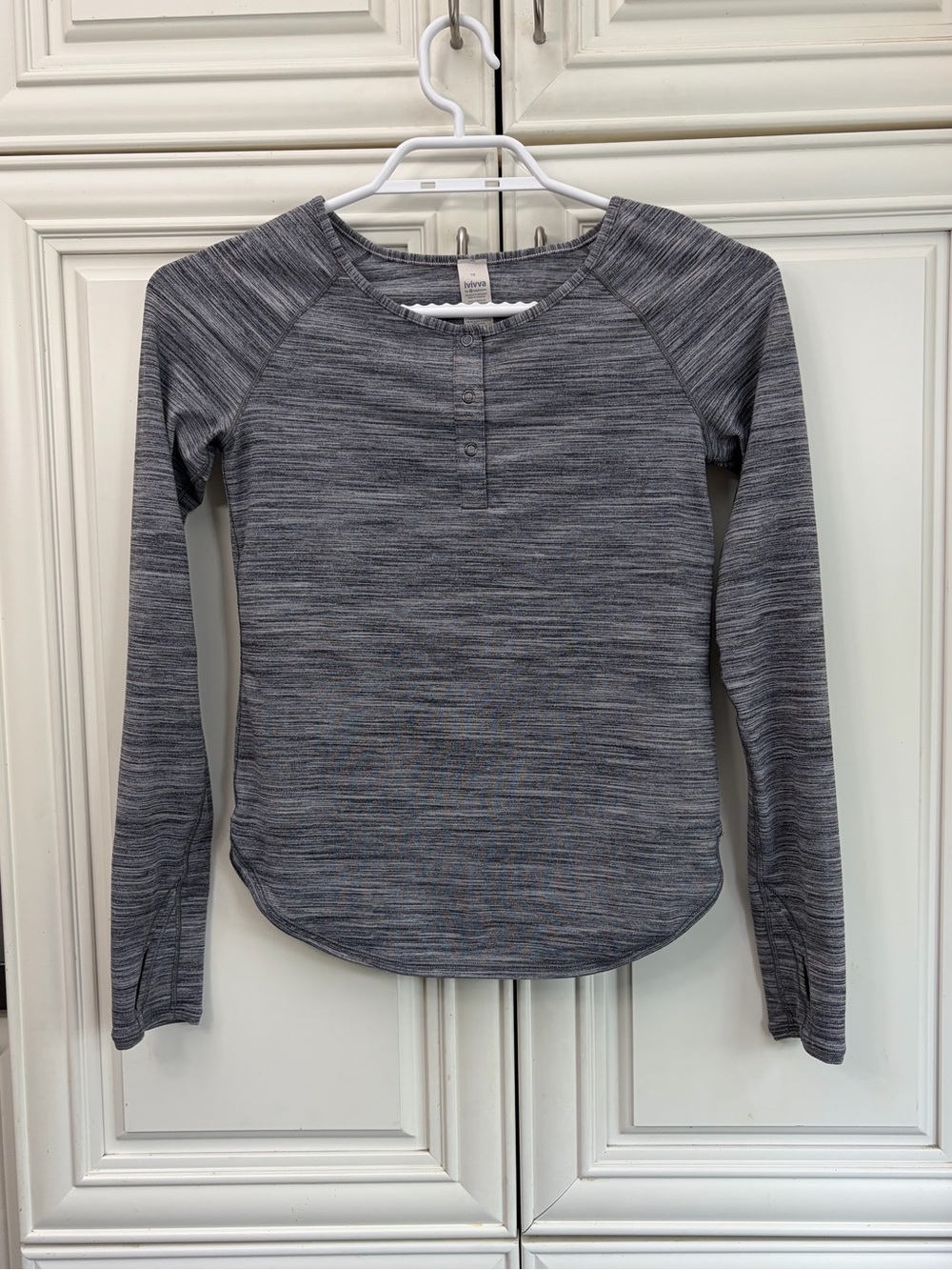 Super soft Ivivva girl’s henley long sleeve shirt